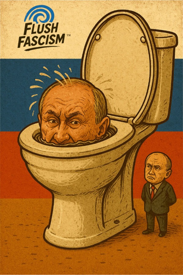 Flush Fascism – Putin Toilet Sticker